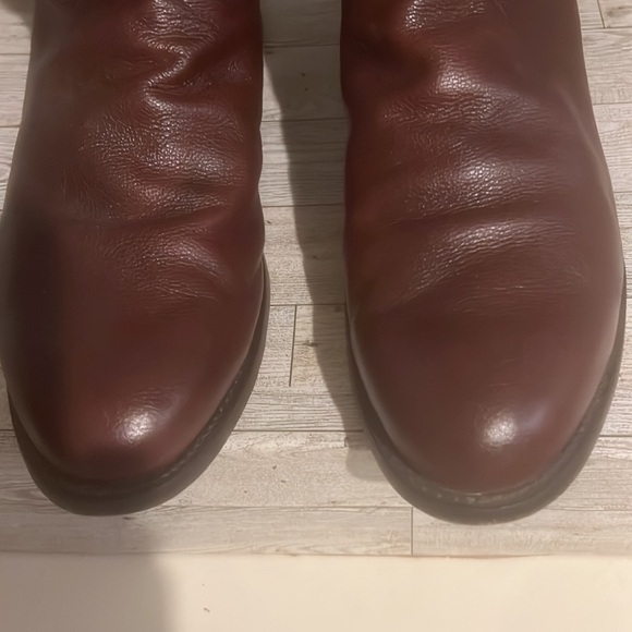 Justin 3435 Mens Classic Roper Toe Boot Black Cherry Corona Cowhide Foot… - Picture 6 of 8